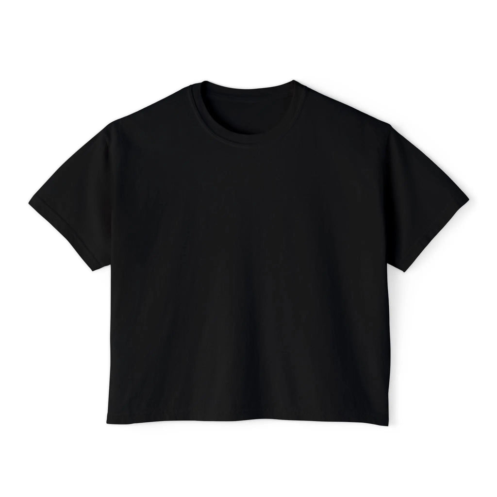 Women’s Boxy Tee - Grunge Graphic T-Shirt (distressed soldier photo) by Printify