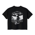 Women’s Boxy Tee - Grunge Graphic T-Shirt (distressed soldier photo) by Printify