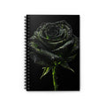 Black Rose Spiral Notebook - Gothic Floral Journal by Printify