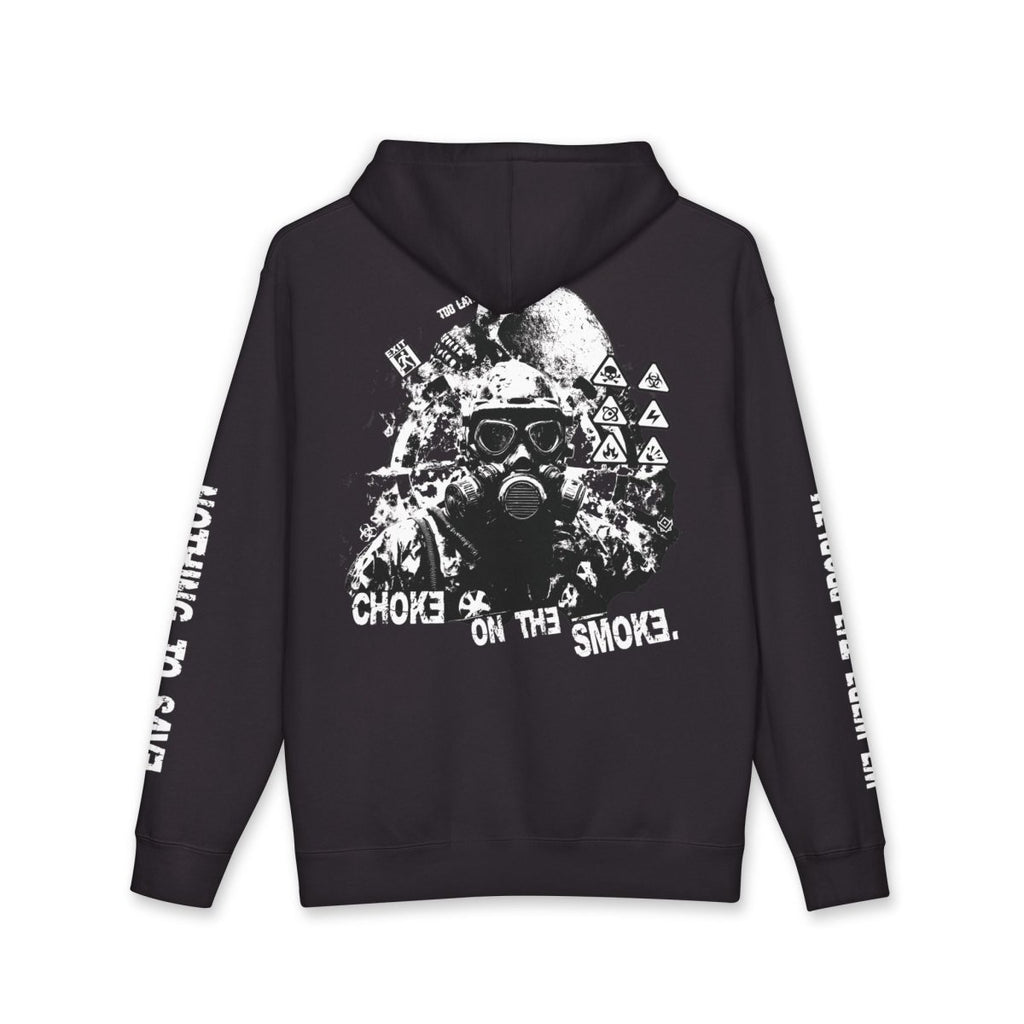 CHOKE ON THE SMOKE - 2 Sided Pullover Hoodie with Sleeve prints - OLD VEGAS