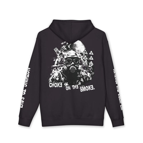 CHOKE ON THE SMOKE - 2 Sided Pullover Hoodie with Sleeve prints by Printify