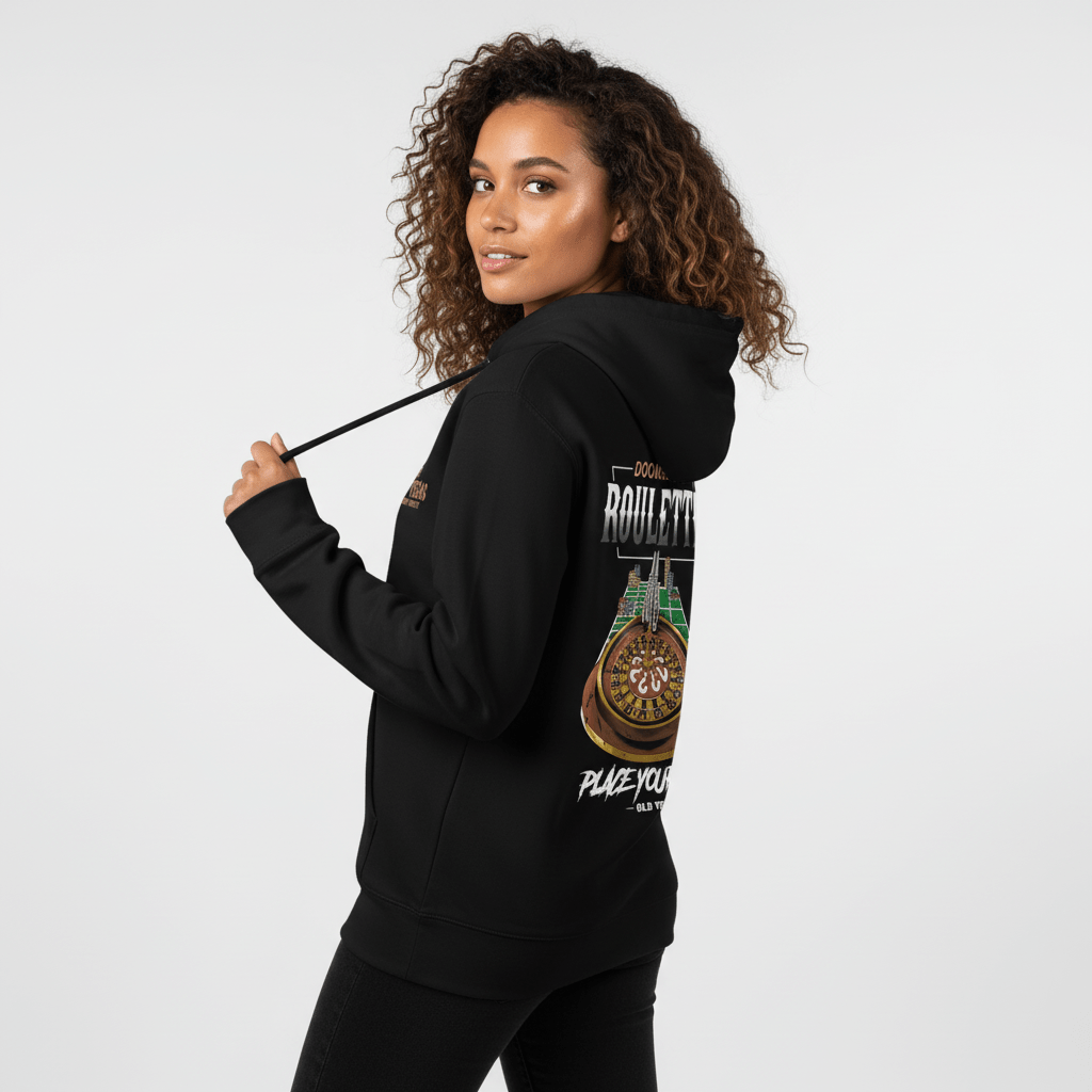 Doomsday Roulette Hoodie — Place Your Bets - OLD VEGAS