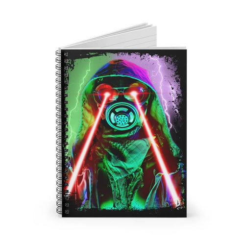 Cosmic Reaper - Ruled Spiral Notebook by Printify