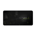 Zombie Apocalypse Desk Mat - Soldier Aiming in Ruined City by Printify