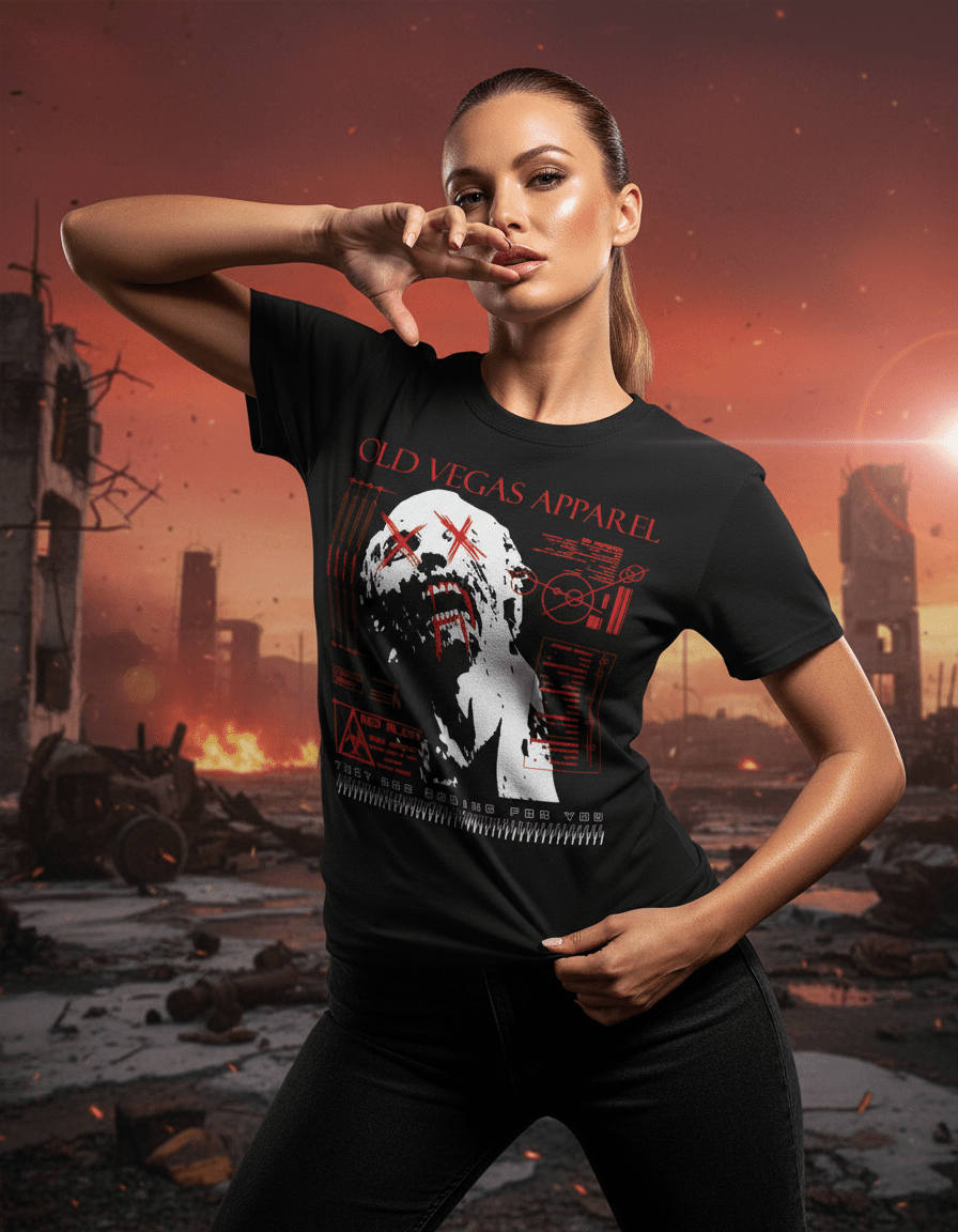 ZOMBIE RED ALERT - Graphic Tee - OLD VEGAS